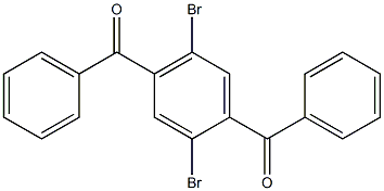 2,5-二溴-1,4-亚苯基-二苯甲酮 结构式