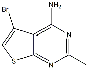 5-bromo-2-methylthieno[2,3-d]pyrimidin-4-amine 结构式