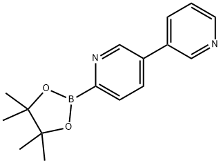 6-(4,4,5,5-tetramethyl-1,3,2-dioxaborolan-2-yl)-3,3'-bipyridine 结构式