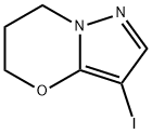 3-IODO-6,7-DIHYDRO-5H-PYRAZOLO[5,1-B][1,3]OXAZINE 结构式