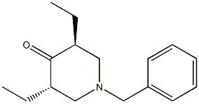 (3S,5S)-1-benzyl-3,5-diethylpiperidin-4-one 结构式