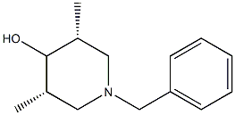 (3S,4s,5R)-1-benzyl-3,5-dimethylpiperidin-4-ol 结构式