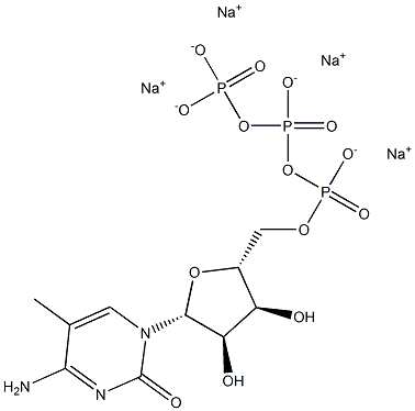 5-甲基-胞苷三磷酸100MM溶液 结构式