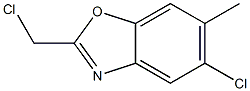 5-Chloro-2-chloromethyl-6-methyl-benzooxazole 结构式