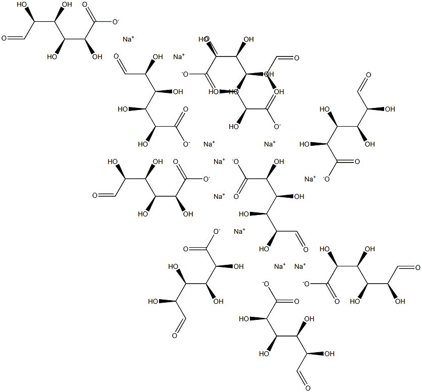 D-甘露糖醛酸十糖 结构式