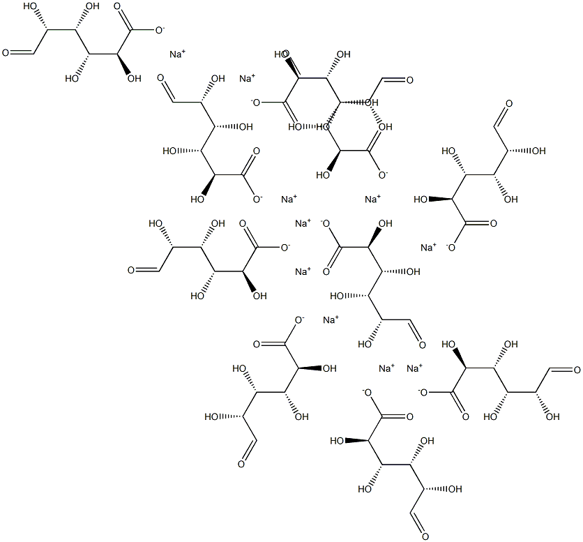 L-古罗糖醛酸十糖 结构式