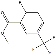 3-氟-6-三氟甲基吡啶-2-甲酸甲酯 结构式