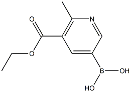 5-(乙氧基羰基)-6-甲基吡啶-3-硼酸 结构式