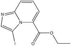 Ethyl 3-iodoimidazo[1,2-a]pyridine-5-carboxylate 结构式