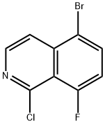 5-溴-1-氯-8-氟异喹啉 结构式