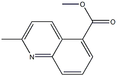 Methyl 2-methylquinoline-5-carboxylate 结构式