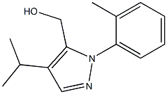 (4-isopropyl-1-o-tolyl-1H-pyrazol-5-yl)methanol 结构式