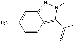 1-(6-amino-2-methyl-2H-indazol-3-yl)ethanone 结构式