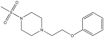 1-(methylsulfonyl)-4-(2-phenoxyethyl)piperazine 结构式