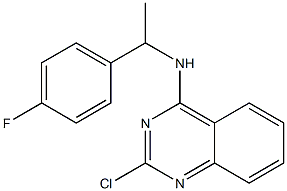 2-chloro-N-(1-(4-fluorophenyl)ethyl)quinazolin-4-amine 结构式