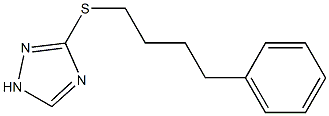 3-(4-phenylbutylthio)-1H-1,2,4-triazole 结构式