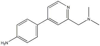 4-(2-((dimethylamino)methyl)pyridin-4-yl)aniline 结构式