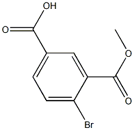 4-bromo-3-(methoxycarbonyl)benzoic acid 结构式