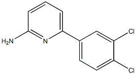 6-(3,4-dichlorophenyl)pyridin-2-amine 结构式