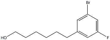 6-(3-bromo-5-fluorophenyl)hexan-1-ol 结构式
