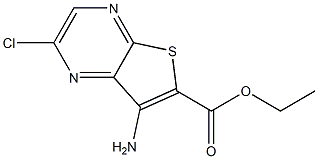 ethyl 7-amino-2-chlorothieno[2,3-b]pyrazine-6-carboxylate 结构式