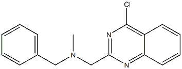 N-benzyl-1-(4-chloroquinazolin-2-yl)-N-methylmethanamine 结构式