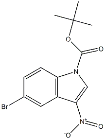 tert-butyl 5-bromo-3-nitro-1H-indole-1-carboxylate 结构式