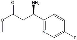 (R)-methyl 3-amino-3-(5-fluoropyridin-2-yl)propanoate 结构式