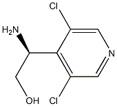 (S)-2-amino-2-(3,5-dichloropyridin-4-yl)ethanol 结构式