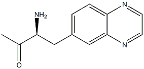 (S)-3-amino-4-(quinoxalin-6-yl)butan-2-one 结构式