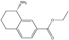 (S)-ethyl 8-amino-5,6,7,8-tetrahydronaphthalene-2-carboxylate 结构式