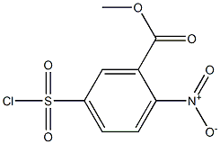 5-(氯磺酰基)-2-硝基苯甲酸甲酯 结构式