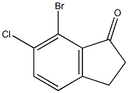 6-氯-7-溴-1-茚酮 结构式