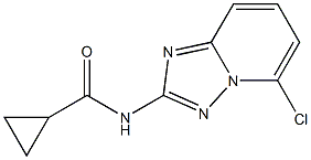 N-(5-氯-[1,2,4]三唑并[1,5-A]吡啶-2-基)环丙烷甲酰胺 结构式