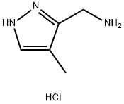 1-(4-methyl-1H-pyrazol-3-yl)methanamine dihydrochloride 结构式