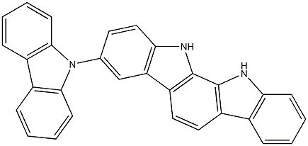 3-(9-氢咔唑)-11,12-二氢吲哚并[2,3-A]咔唑 结构式