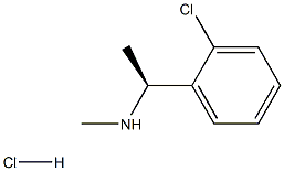 (S)-1-(2-氯苯基)-N-甲基乙胺盐酸盐 结构式