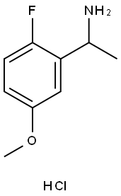 1-(2-氟-5-甲氧基苯基)乙胺盐酸盐 结构式