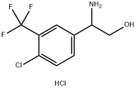 2-AMINO-2-[4-CHLORO-3-(TRIFLUOROMETHYL)PHENYL]ETHAN-1-OL HCl 结构式