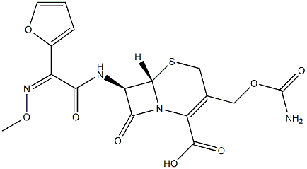 头孢呋辛酯杂质B(EP) 结构式