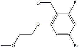 4-bromo-2-fluoro-6-(2-methoxyethoxy)benzaldehyde 结构式