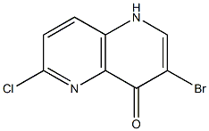 3-Bromo-6-chloro-1H-[1,5]naphthyridin-4-one 结构式