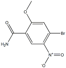 4-Bromo-2-methoxy-5-nitro-benzamide 结构式