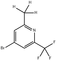 4-Bromo-2-(methyl-d3)-6-trifluoromethylpyridine 结构式