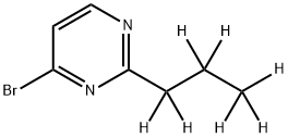 4-Bromo-2-(n-propyl-d7)-pyrimidine 结构式