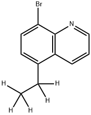 8-Bromo-5-(ethyl-d5)-quinoline 结构式