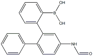 2-(4-联苯基甲酰氨基)苯硼酸 结构式