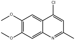 4-Chloro-6,7-dimethoxy-2-methylquinoline 结构式