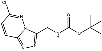 叔-丁基 ((6-氯-[1,2,4]三唑并[4,3-B]哒嗪-3-基)甲基)氨基甲酯 结构式