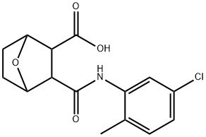 3-((5-chloro-2-methylphenyl)carbamoyl)-7-oxabicyclo[2.2.1]heptane-2-carboxylic acid 结构式